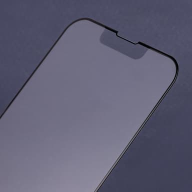 Matt Skärmskydd Härdat Glas med Svart Ram för iPhone 15 Pro Max