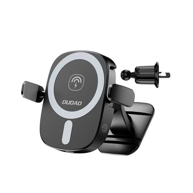 Dudao Mobilhållare Ventilationsgaller Med Inductive Laddare 15W - Svart