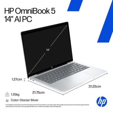 HP OmniBook 5 14 Snap-8C/32/1024/OLED 14" Copilot+ PC