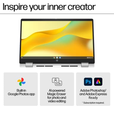 HP Chromebook x360 14 N100/4/128/IPS 14” bärbar dator