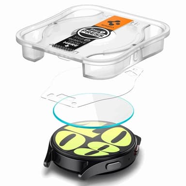 [2-Pack] Spigen Galaxy Watch 7 (44mm) Härdat glas Skärmskydd EZ Fit