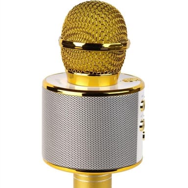 Denver Bluetooth Karaoke Mikrofon med inbyggd högtalare - Guld