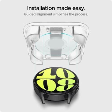 [2-Pack] Spigen Galaxy Watch 7 (44mm) Härdat glas Skärmskydd EZ Fit