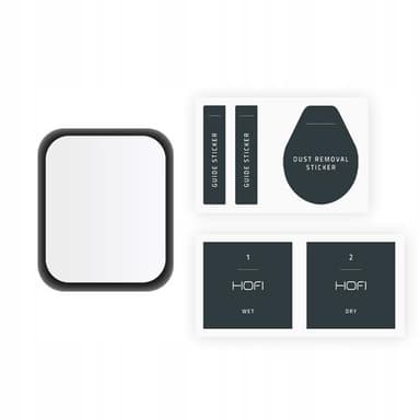 Hofi Hybrid Pro Plus Härdat Glas Skärmskydd Apple Watch 7/8 45mm - Svart