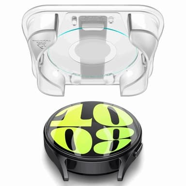 [2-Pack] Spigen Galaxy Watch 7 (44mm) Härdat glas Skärmskydd EZ Fit