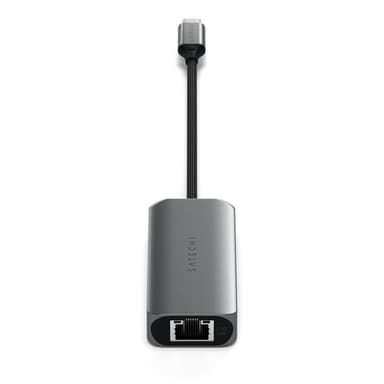 Satechi 4-i-1 USB-C-Hubb med 25 gigabit Ethernet - Rymdgrå