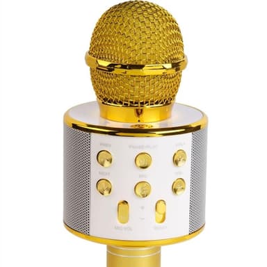Denver Bluetooth Karaoke Mikrofon med inbyggd högtalare - Guld