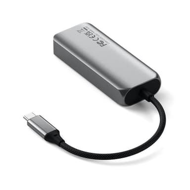 Satechi 4-i-1 USB-C-Hubb med 25 gigabit Ethernet - Rymdgrå