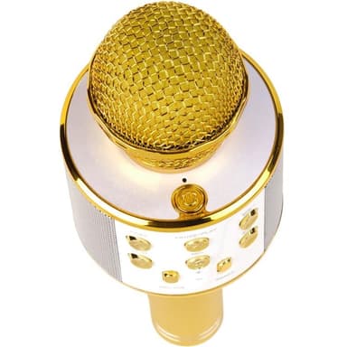 Denver Bluetooth Karaoke Mikrofon med inbyggd högtalare - Guld
