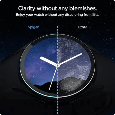 [2-Pack] Spigen Galaxy Watch 7 (44mm) Härdat glas Skärmskydd EZ Fit