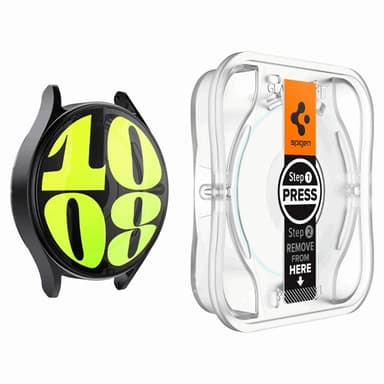 [2-Pack] Spigen Galaxy Watch 7 (44mm) Härdat glas Skärmskydd EZ Fit