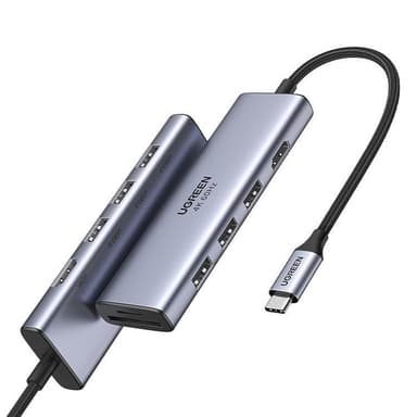 Ugreen 6in1 Multifunktionell USB-C HUB Till HDMI - Grå