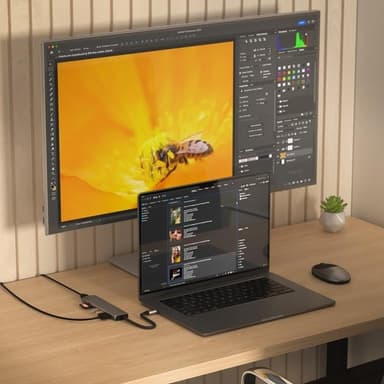 Satechi 7-i-1 HUBB USB-C Slim Multiport Adapter med Ethernet - Rymdgrå