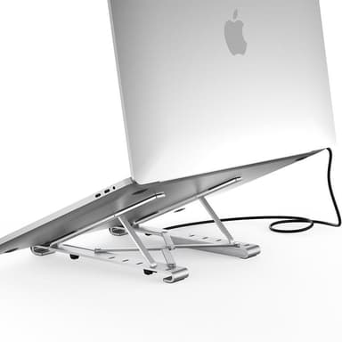 Choetech 7in1 Multifunctional HUB USB-C Till Laptop Stativ - Svart