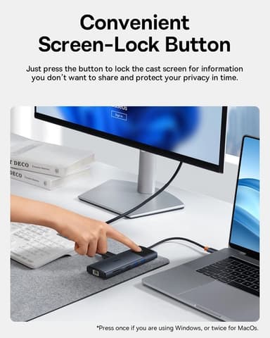 Baseus USB HUB 11in1 Metal Gleam Series II USB-A/USB-C - Svart
