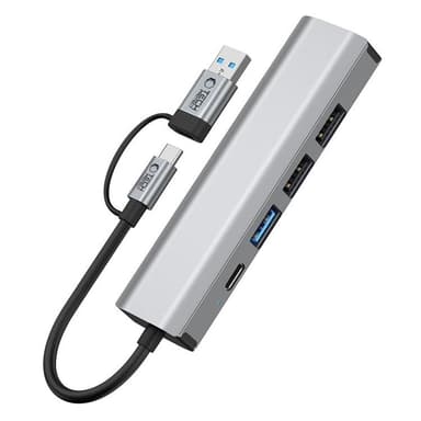 Tech-Protect HB03 5in1 Hub Adapter - Space Grå