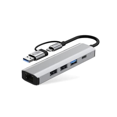 Tech-Protect HB03 5in1 Hub Adapter - Space Grå