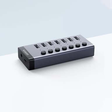 Ugreen Multifunctional HUB 7in1 USB Typ-C PD DC 12V - Grå