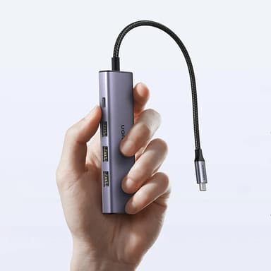 Ugreen 5in1 HUB USB-C Till 1xUSB-C 1xHDMI 3xUSB-A 3.0 - Grå