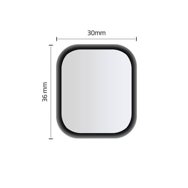 HOFI Härdat Glas Skärmskydd Apple Watch 4/5 (40 Mm) Svart