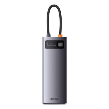 Baseus StarJoy HUB 8-Port USB-C - 3x USB-A - Grå