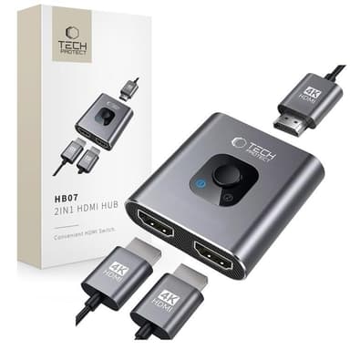 Tech-Protect HB07 2in1 Hub Adapter - Space Grå