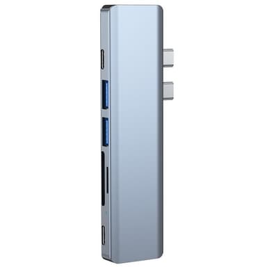 Tech-Protect V5-Hub Adapter 7in1 - Grå