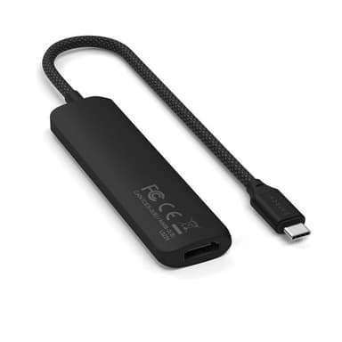 Satechi 4-i-1 HUBB USB-C Slim Multiport Adapter 4K - Svart
