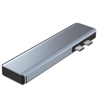 Tech-Protect V5-Hub Adapter 7in1 - Grå