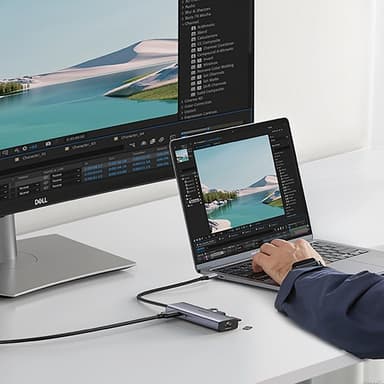 Ugreen HUB 100W USB-C Till HDMI, RJ45, USB-C, SD/TF Kortläsare, USB-A 3.0