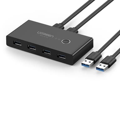 Ugreen Switch Box HUB 4x USB 3.2 Gen 1 USB Splitter - Svart