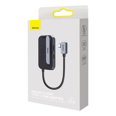Baseus 6in1 Universal HUB USB-C - Mörk Grå