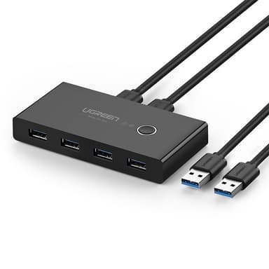Ugreen Switch Box HUB 4x USB 3.2 Gen 1 USB Splitter - Svart