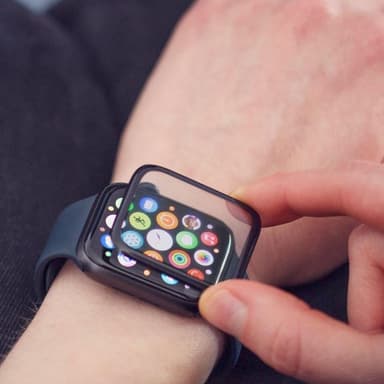 Wozinsky Apple Watch 38mm Härdat Glas Skärmskydd Hybrid - Svart