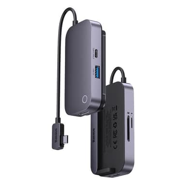 Baseus 6in1 Universal HUB USB-C - Mörk Grå