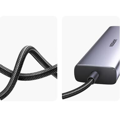 Ugreen HUB 100W USB-C Till HDMI, RJ45, USB-C, SD/TF Kortläsare, USB-A 3.0