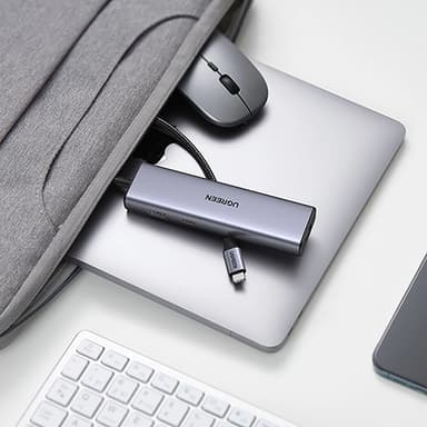 Ugreen HUB 100W USB-C Till HDMI, RJ45, USB-C, SD/TF Kortläsare, USB-A 3.0
