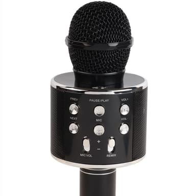 Denver Bluetooth Karaoke Mikrofon med inbyggd högtalare - Svart