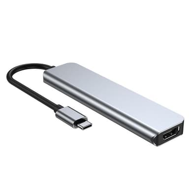 Tech-Protect V4-Hub Adapter 6in1 - Grå