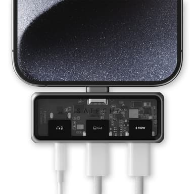 Satechi Mobile XR Hub med ljud - rymdgrå