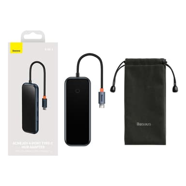 Baseus 4-Port Hub - Mörkgrå