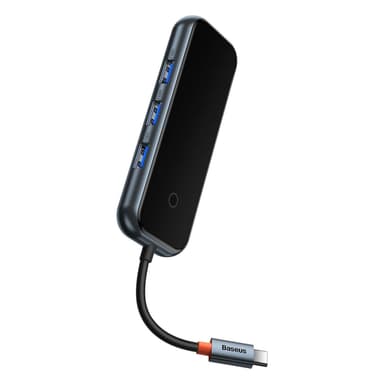 Baseus 4-Port Hub - Mörkgrå