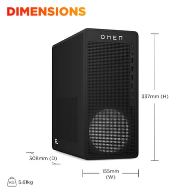 HP OMEN 16L R5-8400F/16/512/3050 sta