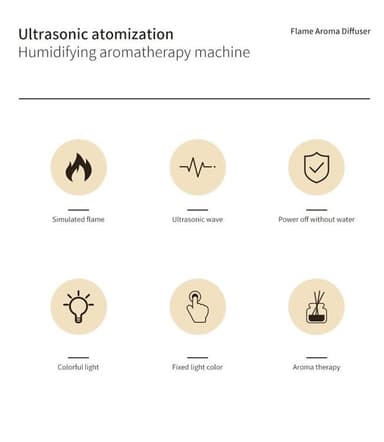 Aromaterapimaskin Luftfuktare/Diffusor SD13  - Vit