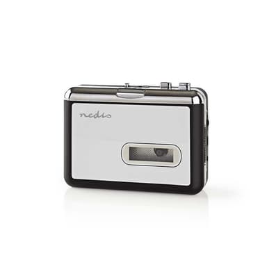 Nedis Cassette Converter | Bärbar | Anslutningsutgång: 1x 3.5 mm / 1x Mini USB | Tillbehör: USB-kabel | Batteridriven / USB ström