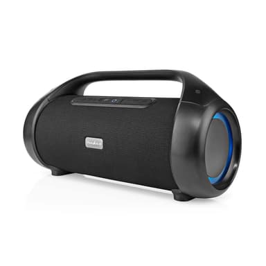 Nedis Bluetooth® Party Boombox | 9.5 timmar | 2.1 | 120 W | Uppspelning av media: AUX / USB | IPX5 | Synkroniseringsbar | Bärhandtag | Festljus | Svart