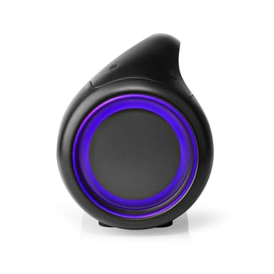 Nedis Bluetooth® Party Boombox | 9.5 timmar | 2.1 | 120 W | Uppspelning av media: AUX / USB | IPX5 | Synkroniseringsbar | Bärhandtag | Festljus | Svart