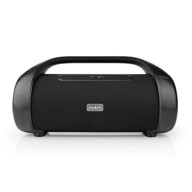 Nedis Bluetooth® Party Boombox | 9.5 timmar | 2.1 | 120 W | Uppspelning av media: AUX / USB | IPX5 | Synkroniseringsbar | Bärhandtag | Festljus | Svart
