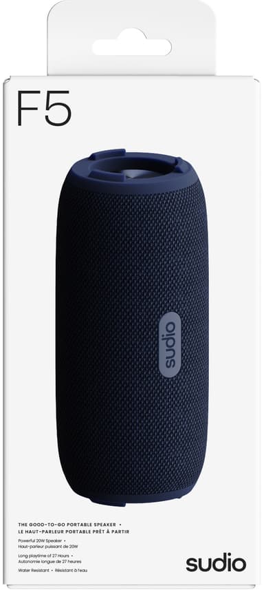 Sudio F5 Pro trådlös bärbar högtalare (blå)