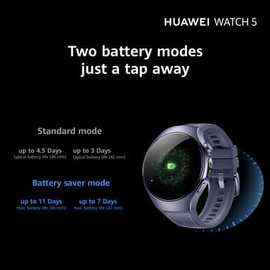 Huawei Watch 5 smartwatch 46 mm (svart)
